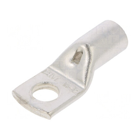 Vârf inelar tubular M12 95mm2 cupru crimpat pe cablu drept | Electronic-mag.ro | Componente Electronice