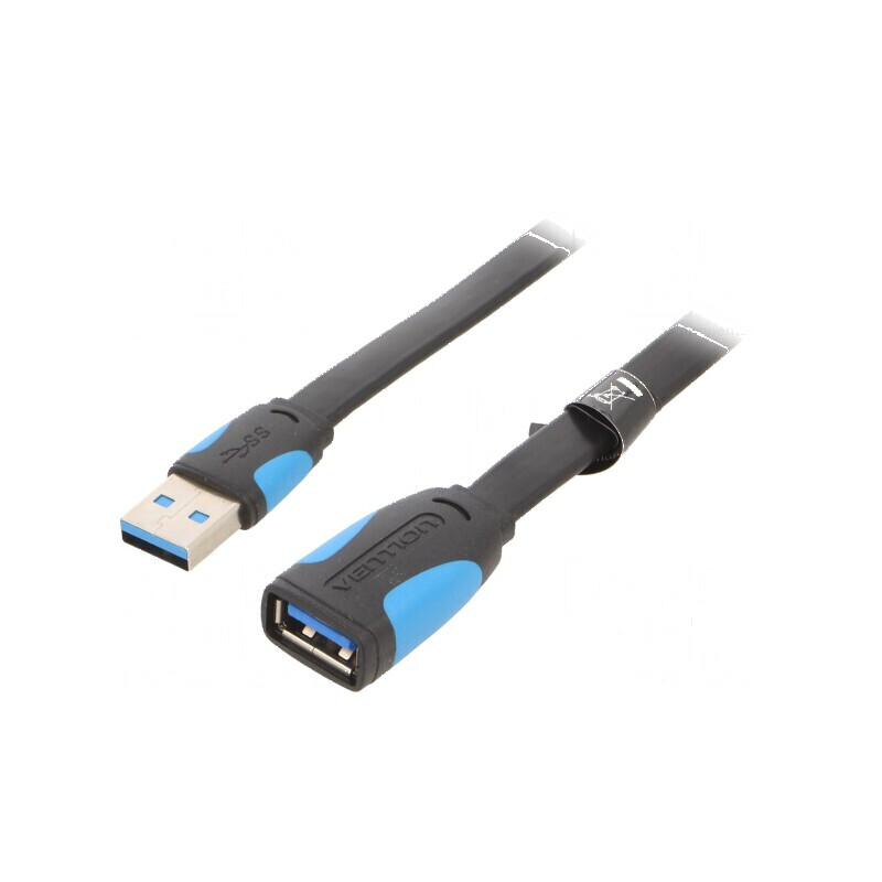Cablu USB 3.0 A-A 1m negru-alb | Electronic-mag.ro | Componente Electronice