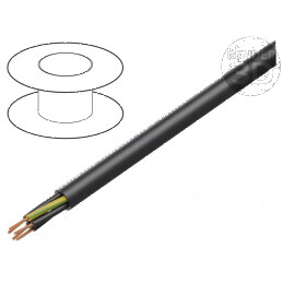 Cablu BiT 1000 H 5G1mm2 neecranat 600V 1kV Cu litat negru | Electronic-mag.ro | Componente Electronice