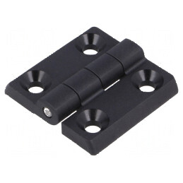 Balama Lățime 40mm Poliamidă Neagră H: 40mm cu 4 Orificii | Electronic-mag.ro | Componente Electronice