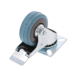 Roată de transport 50mm cu placă de montare | Electronic-mag.ro | Componente Electronice