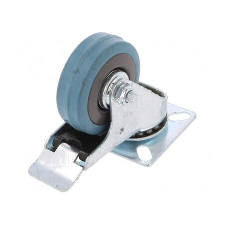 Roată de transport 50mm cu placă de montare | Electronic-mag.ro | Componente Electronice