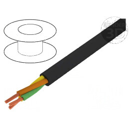 Cablu căști litat OFC neecranat negru 100m | Electronic-mag.ro | Componente Electronice