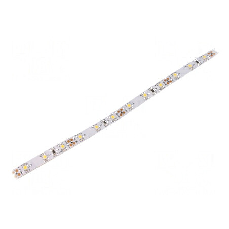 Bandă LED alb neutru 3528 12V 60 LED/m 8mm PCB alb IP20 | Electronic-mag.ro | Componente Electronice