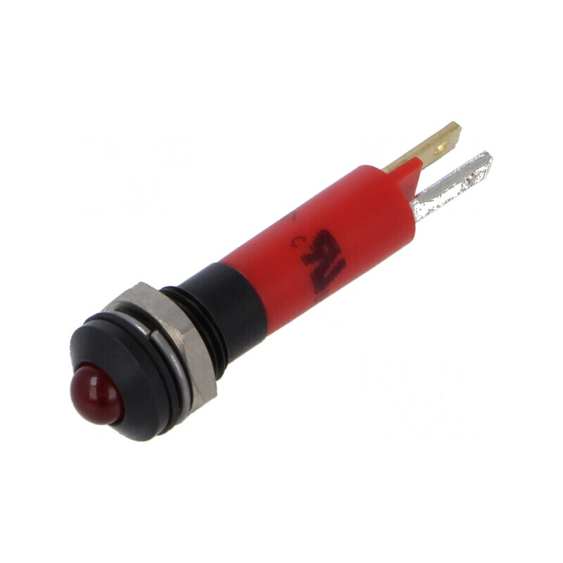 Lampă LED convexă roșie 12VDC Ø8mm IP67 ØLED 5mm | Electronic-mag.ro | Componente Electronice Lampă LED convexă roșie 12VDC Ø8mm IP67 ØLED 5mm | Electronic-mag.ro | Componente Electronice
