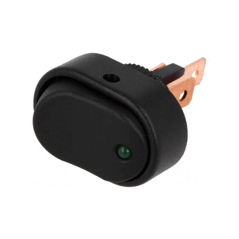 Rocker Switch SPST 2 ON-OFF 30A/12VDC Negru cu LED R13-133-DC | Electronic-mag.ro | Componente Electronice Rocker Switch SPST 2 ON-OFF 30A/12VDC Negru cu LED R13-133-DC | Electronic-mag.ro | Componente Electronice