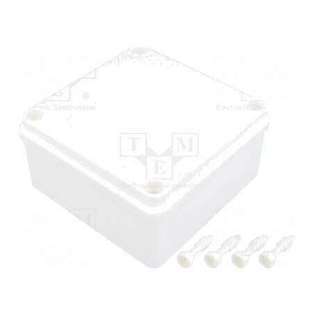 Carcasă universală ABS 100mm x 100mm x 50mm | Electronic-mag.ro | Componente Electronice