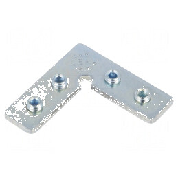 Conector 90° oțel natural FRAME14 | Electronic-mag.ro | Componente Electronice