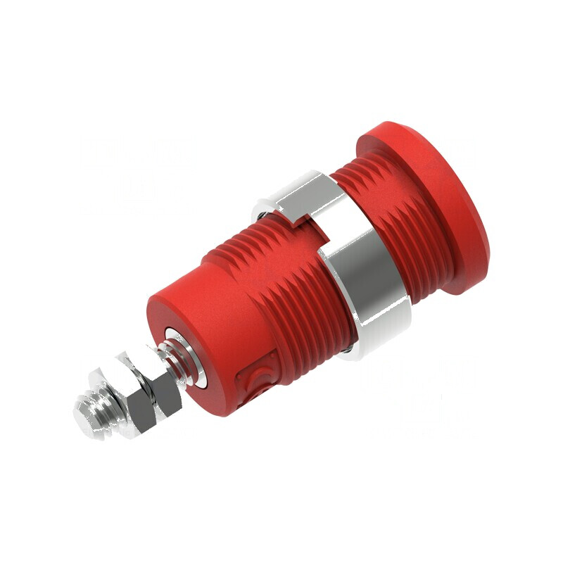 Conector banană 4mm soclu 36A 1kV roşu nichelat cu izolaţie | Electronic-mag.ro | Componente Electronice Conector banană 4mm soclu 36A 1kV roşu nichelat cu izolaţie | Electronic-mag.ro | Componente Electronice