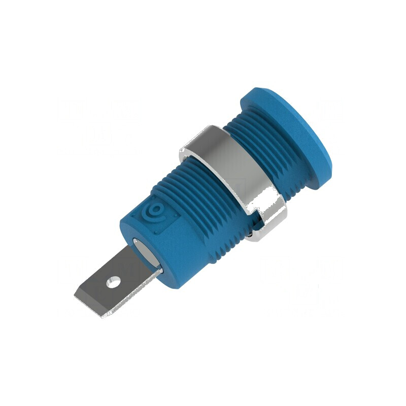 Conector banană 4mm soclu 36A 1kV albastru nichelat | Electronic-mag.ro | Componente Electronice Conector banană 4mm soclu 36A 1kV albastru nichelat | Electronic-mag.ro | Componente Electronice