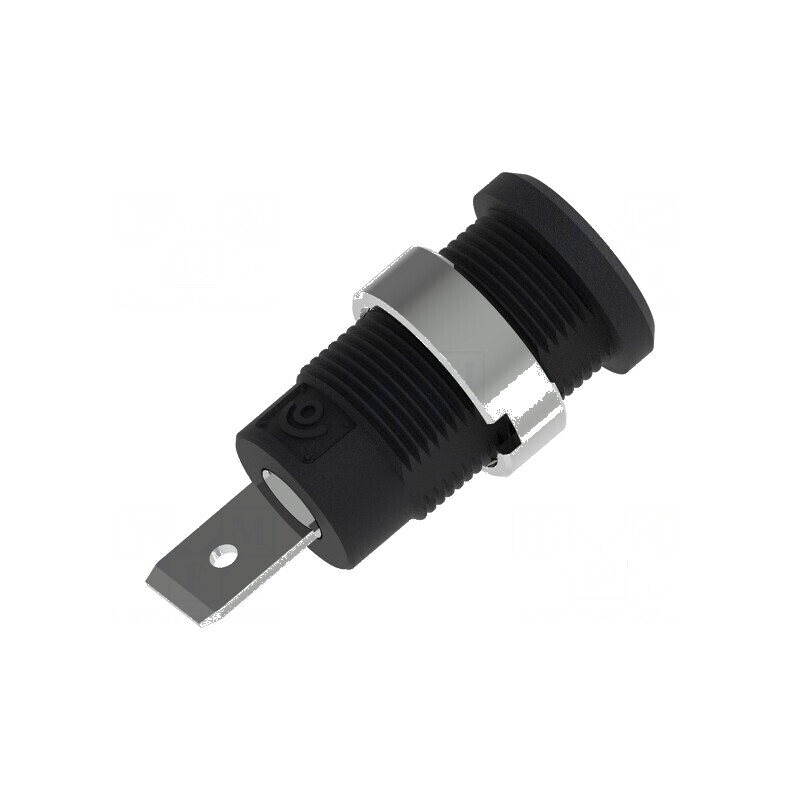 Conector banană 4mm soclu 36A 1kV negru nichelat | Electronic-mag.ro | Componente Electronice Conector banană 4mm soclu 36A 1kV negru nichelat | Electronic-mag.ro | Componente Electronice