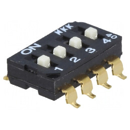 Comutator glisant SPST 0,025A/24VDC OFF-ON Poz: 4 SMT | Electronic-mag.ro | Componente Electronice