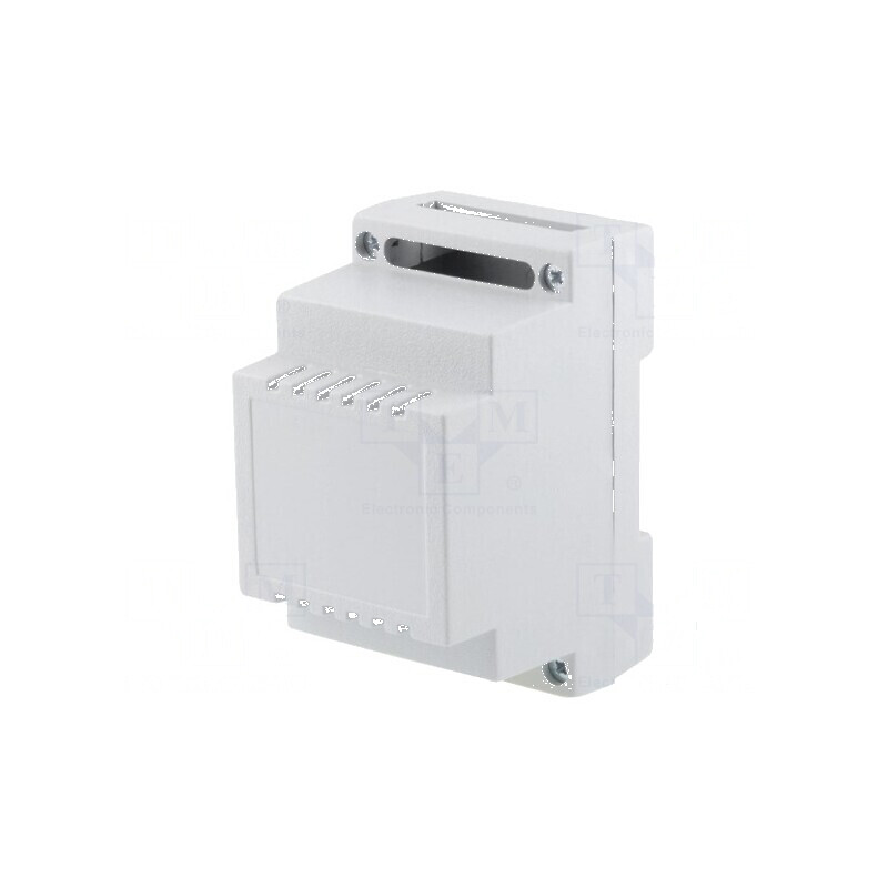 Carcasă pentru șină DIN Y 89mm X 53mm Z 65mm ABS gri UL94V-0 | Electronic-mag.ro | Componente Electronice