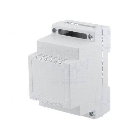 Carcasă pentru șină DIN Y 89mm X 53mm Z 65mm ABS gri UL94V-0 | Electronic-mag.ro | Componente Electronice