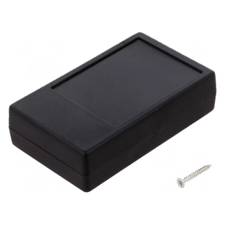 Carcasă universală ABS neagră 63mm x 104mm x 28mm | Electronic-mag.ro | Componente Electronice