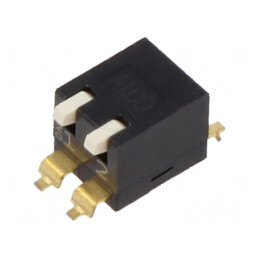 Comutator DIP-SWITCH 2 Secțiuni OFF-ON 0,025A/24VDC | Electronic-mag.ro | Componente Electronice
