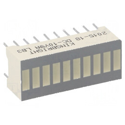 LED Riglă Galbenă 25,4x10,16mm pentru Afișaj | Electronic-mag.ro | Componente Electronice