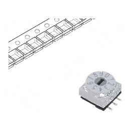 Întrerupător DEC/BCD SMD Poz: 10 cu Rcontact max: 80mΩ | Electronic-mag.ro | Componente Electronice