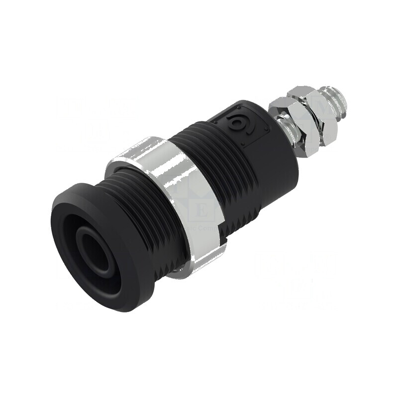 Conector banană 4mm soclu 36A 1kV negru nichelat | Electronic-mag.ro | Componente Electronice Conector banană 4mm soclu 36A 1kV negru nichelat | Electronic-mag.ro | Componente Electronice