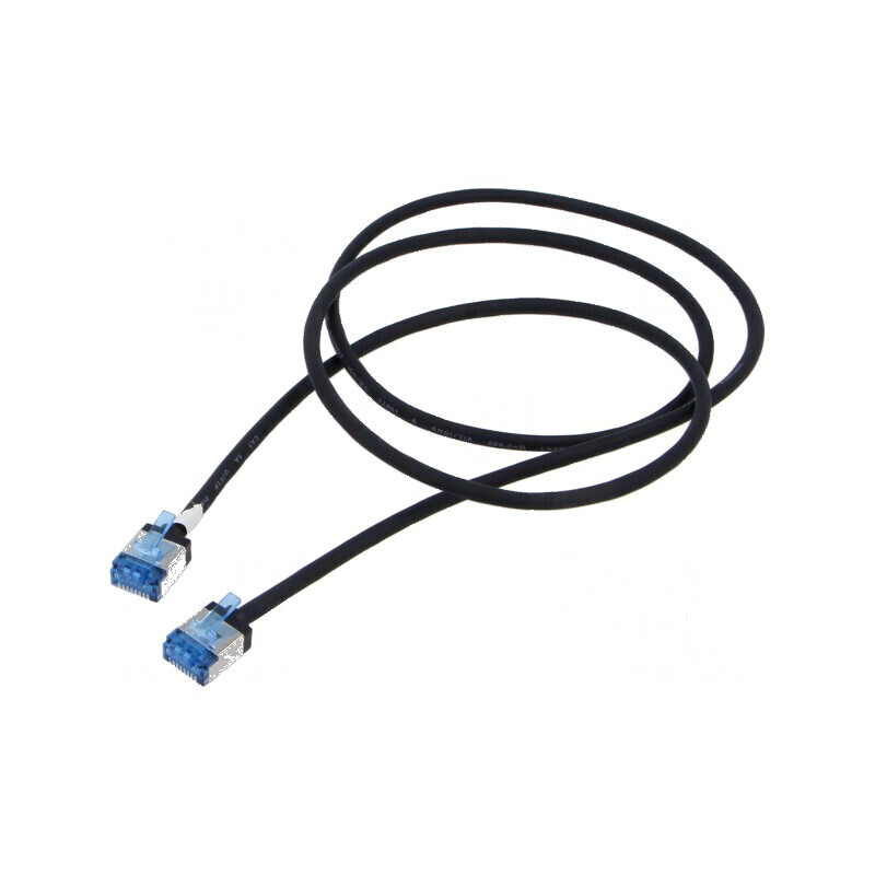 Patch cord U/FTP 6a 1m LSZH negru 32AWG | Electronic-mag.ro | Componente Electronice Patch cord U/FTP 6a 1m LSZH negru 32AWG | Electronic-mag.ro | Componente Electronice
