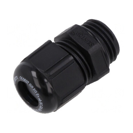 Garnitură etanșare M16 1,5 IP68 poliamidă neagră | Electronic-mag.ro | Componente Electronice