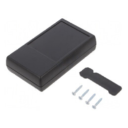 Carcasă universală ABS neagră 66mm x 110mm x 27mm | Electronic-mag.ro | Componente Electronice