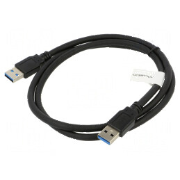 Cablu USB 3.0 A-A nichelat 1m negru | Electronic-mag.ro | Componente Electronice