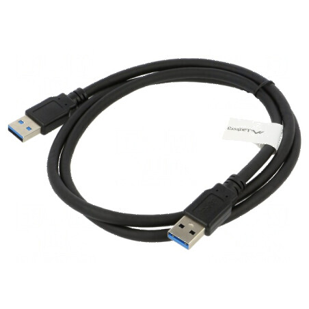 Cablu USB 3.0 A-A nichelat 1m negru | Electronic-mag.ro | Componente Electronice