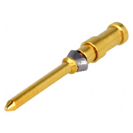 Pin tată cupru aurit 1mm2 18AWG Han D® HMC crimpat 10A | Electronic-mag.ro | Componente Electronice
