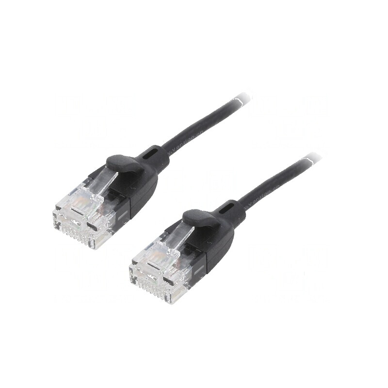 Cablu patch U/UTP 6a 3m OFC PVC negru placare aurit 8 fire | Electronic-mag.ro | Componente Electronice Cablu patch U/UTP 6a 3m OFC PVC negru placare aurit 8 fire | Electronic-mag.ro | Componente Electronice