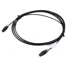 Cablu Toslink 3m negru cu mufă pe ambele părți | Electronic-mag.ro | Componente Electronice