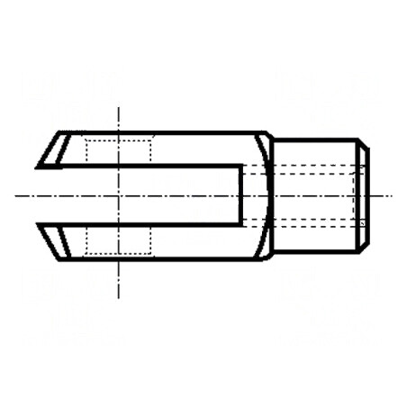 Cap tip furcă M10 dreapta 10mm interior oţel DIN 71752 | Electronic-mag.ro | Componente Electronice
