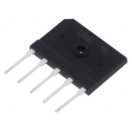 Punte redresoare trifazată Urmax 800V 35A 400A THT | Electronic-mag.ro | Componente Electronice