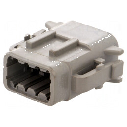 Conector cablu-cablu DTM mamă PIN 8 gri IP68 | Electronic-mag.ro | Componente Electronice