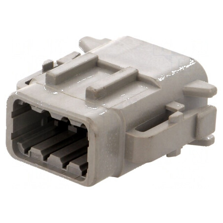 Conector cablu-cablu DTM mamă PIN 8 gri IP68 | Electronic-mag.ro | Componente Electronice