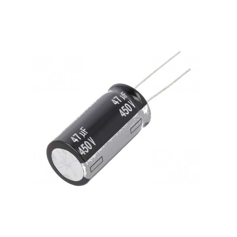 Condensator electrolitic THT 47uF 450VDC Ø16x31,5mm ±20% | Electronic-mag.ro | Componente Electronice