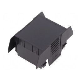 Capac carcasă UL94HB EH 45 FLAT ABS negru 45mm | Electronic-mag.ro | Componente Electronice
