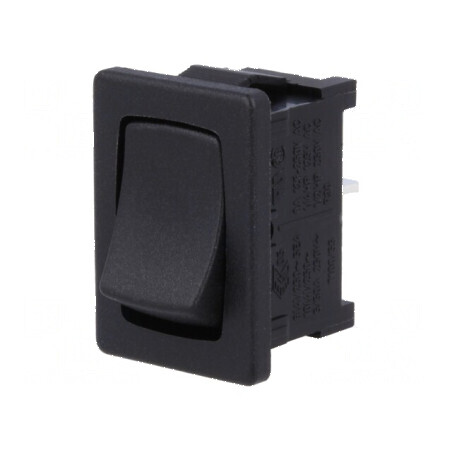 Rocker SPST ON-OFF 10A/250VAC negru IP40 | Electronic-mag.ro | Componente Electronice