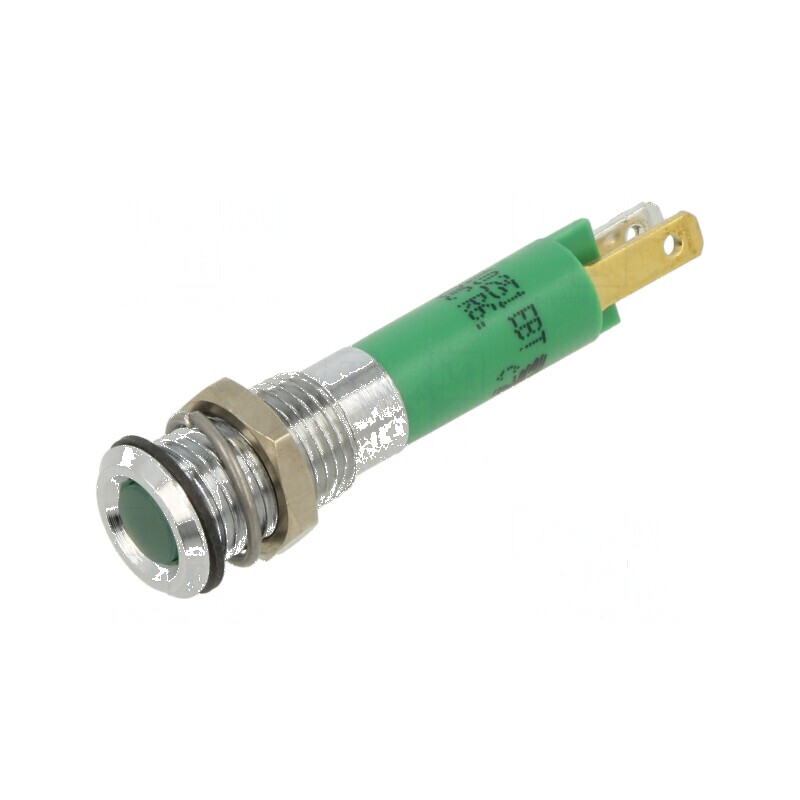 Lampă LED super plată verde 12VDC Ø8mm IP40 8mcd | Electronic-mag.ro | Componente Electronice Lampă LED super plată verde 12VDC Ø8mm IP40 8mcd | Electronic-mag.ro | Componente Electronice