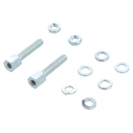 Kit Screwlock Femela Transparent Zincat | Electronic-mag.ro | Componente Electronice