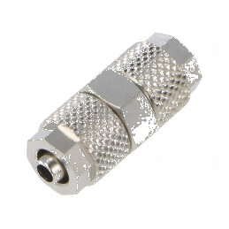 Conector filetat inline pentru îmbinare max. 15bar din alamă nichelată | Electronic-mag.ro | Componente Electronice