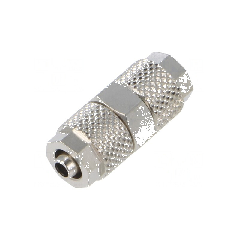 Conector filetat inline pentru îmbinare max. 15bar din alamă nichelată | Electronic-mag.ro | Componente Electronice
