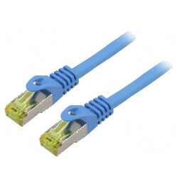 Cabluri Patch S/FTP 6a LSZH albastru 2m 27AWG | Electronic-mag.ro | Componente Electronice