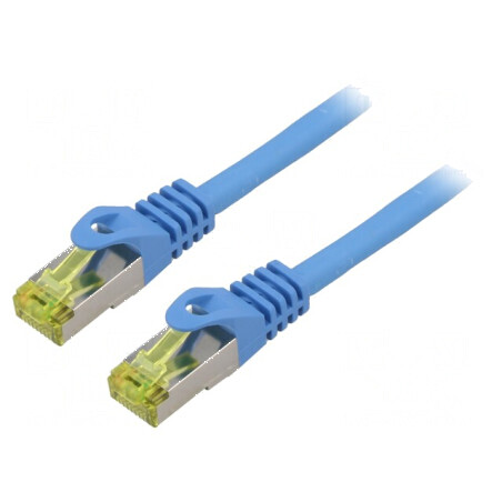 Cabluri Patch S/FTP 6a LSZH albastru 2m 27AWG | Electronic-mag.ro | Componente Electronice