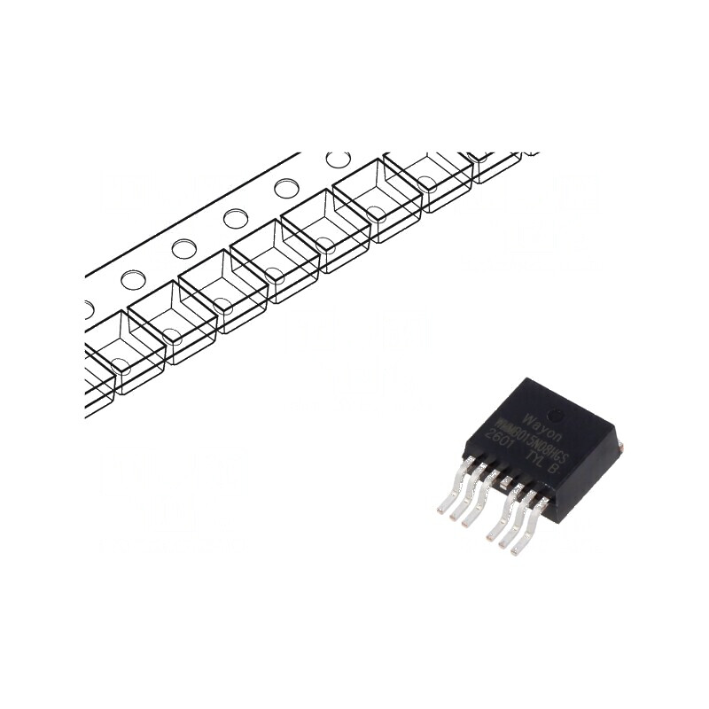 Tranzistor N-MOSFET unipolar TO263-7  | Electronic-mag.ro | Componente Electronice
