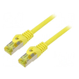Cablu Patch S/FTP 6a LSZH Galben 2m 27AWG | Electronic-mag.ro | Componente Electronice