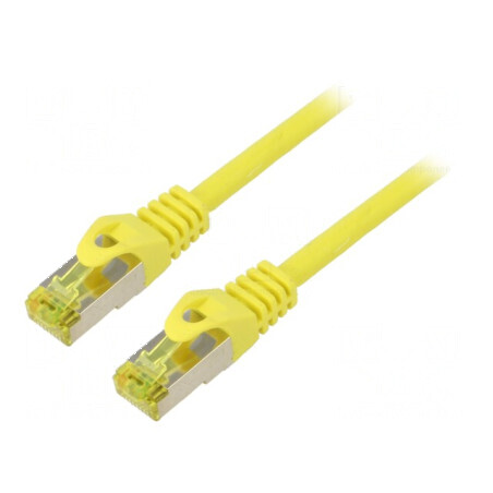 Cablu Patch S/FTP 6a LSZH Galben 2m 27AWG | Electronic-mag.ro | Componente Electronice