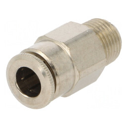 Racord push-in simplu 0-30bar alamă nichelată 1/8" | Electronic-mag.ro | Componente Electronice