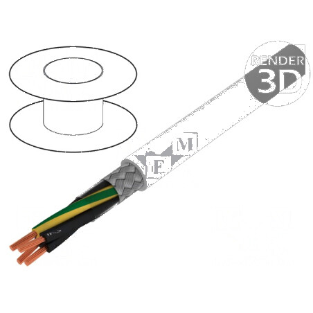 Cablu ÖLFLEX® CLASSIC 115 CY 4G1mm2 PVC gri 300V 500V | Electronic-mag.ro | Componente Electronice
