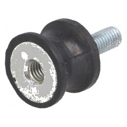 Atenuator vibrații M6 20mm guma 15mm lungime 6mm 191N | Electronic-mag.ro | Componente Electronice